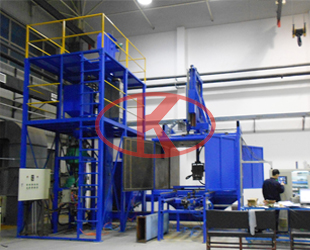 shot blasting machine for airplane parts