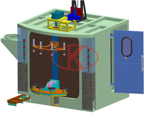 High bear resistant shot blasting room